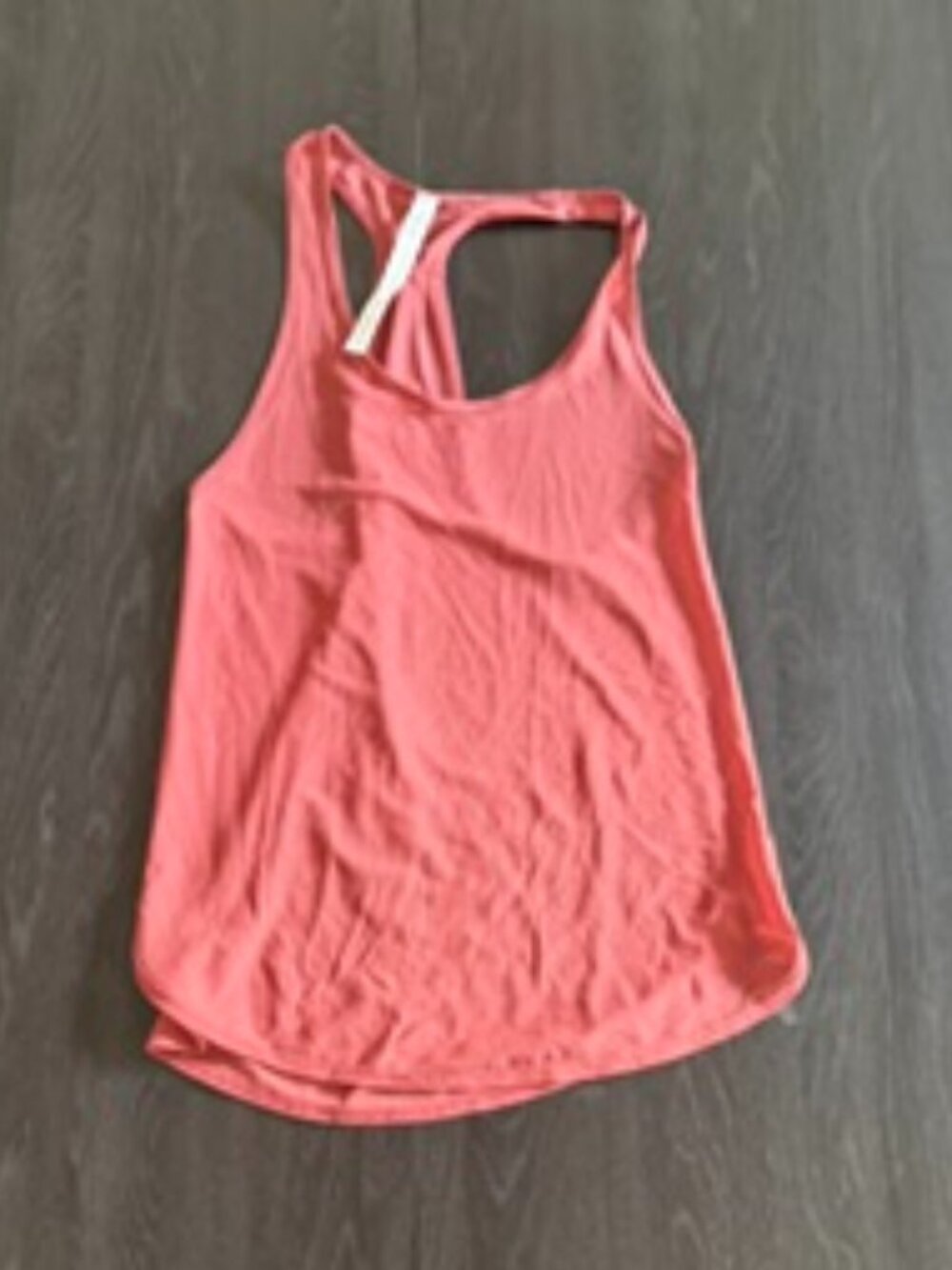 Coral Lululemon Razorback Mesh Tank Sz 2